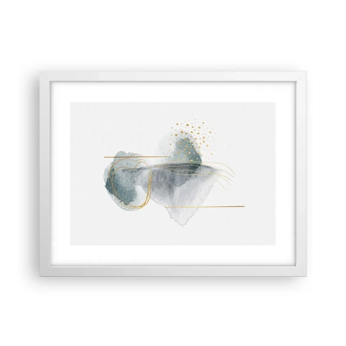 Poster in white frmae - On the Relationships of Grey and Gold - 40x30 cm