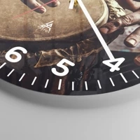 Clock face with numbers