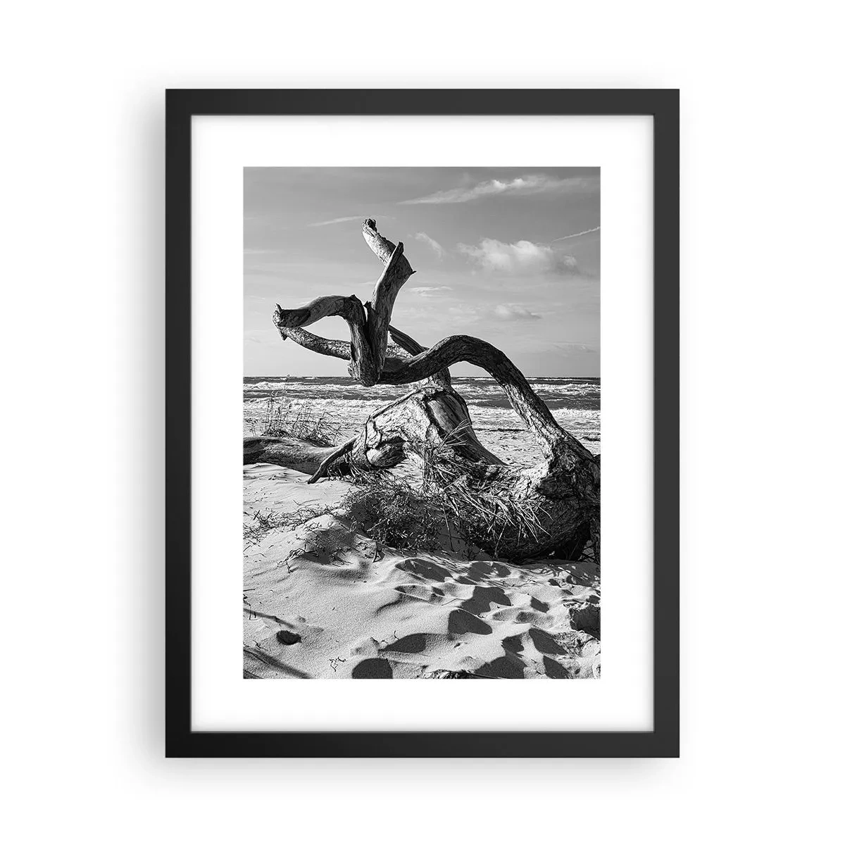 Poster in black frame - Seaside Sculpture - 30x40 cm