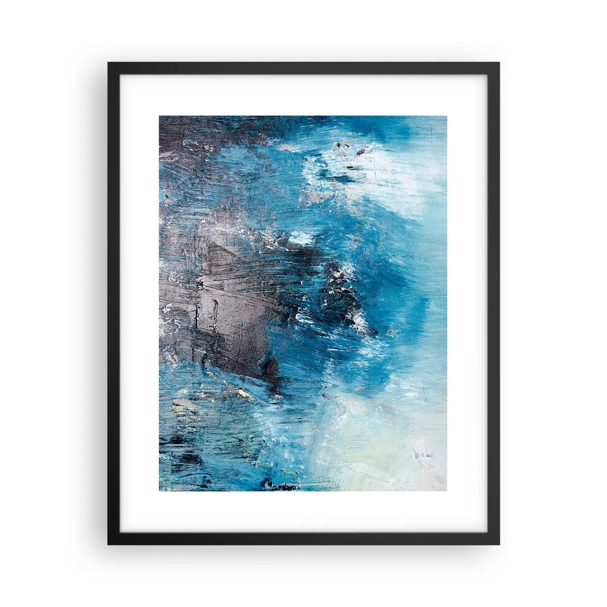 Poster in black frame - Blue Rhapsody - 40x50 cm