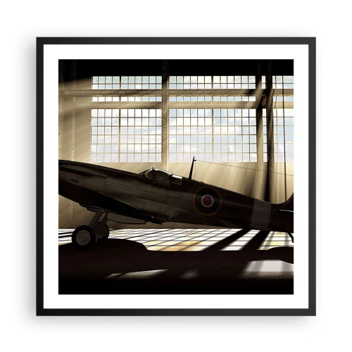 Poster in black frame - Warrior's Rest - 60x60 cm