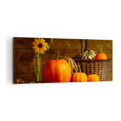 Canvas picture - Rustic Composition - Fruit of Autumn - 100x40 cm