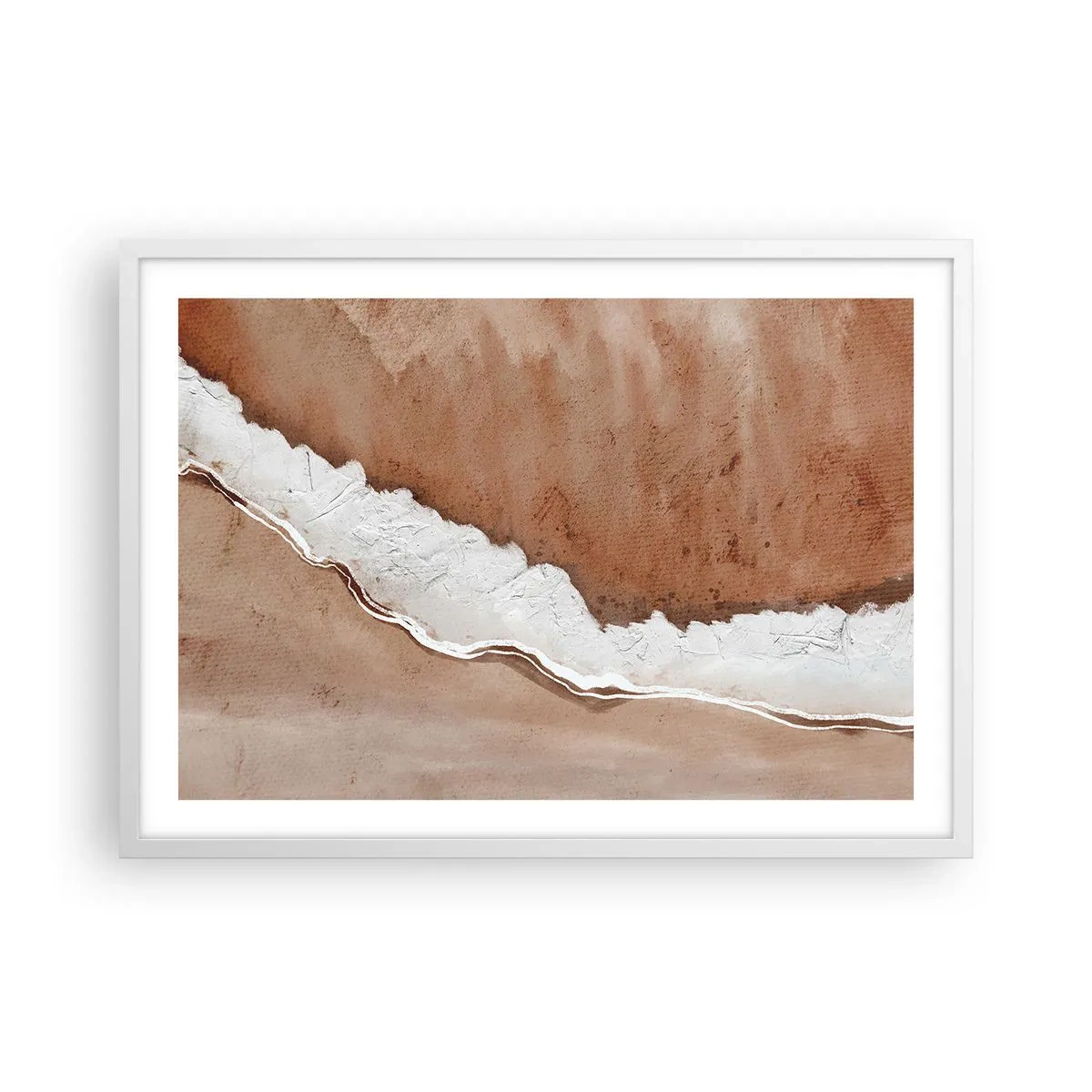 Poster in white frmae - Earth Colours - 70x50 cm