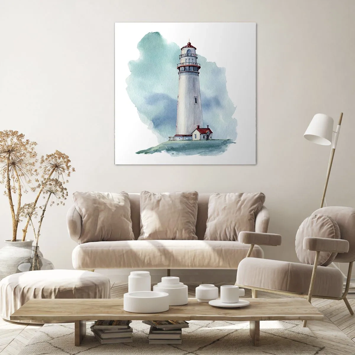 Canvas picture - Gentle Sister of Blue - 60x60 cm