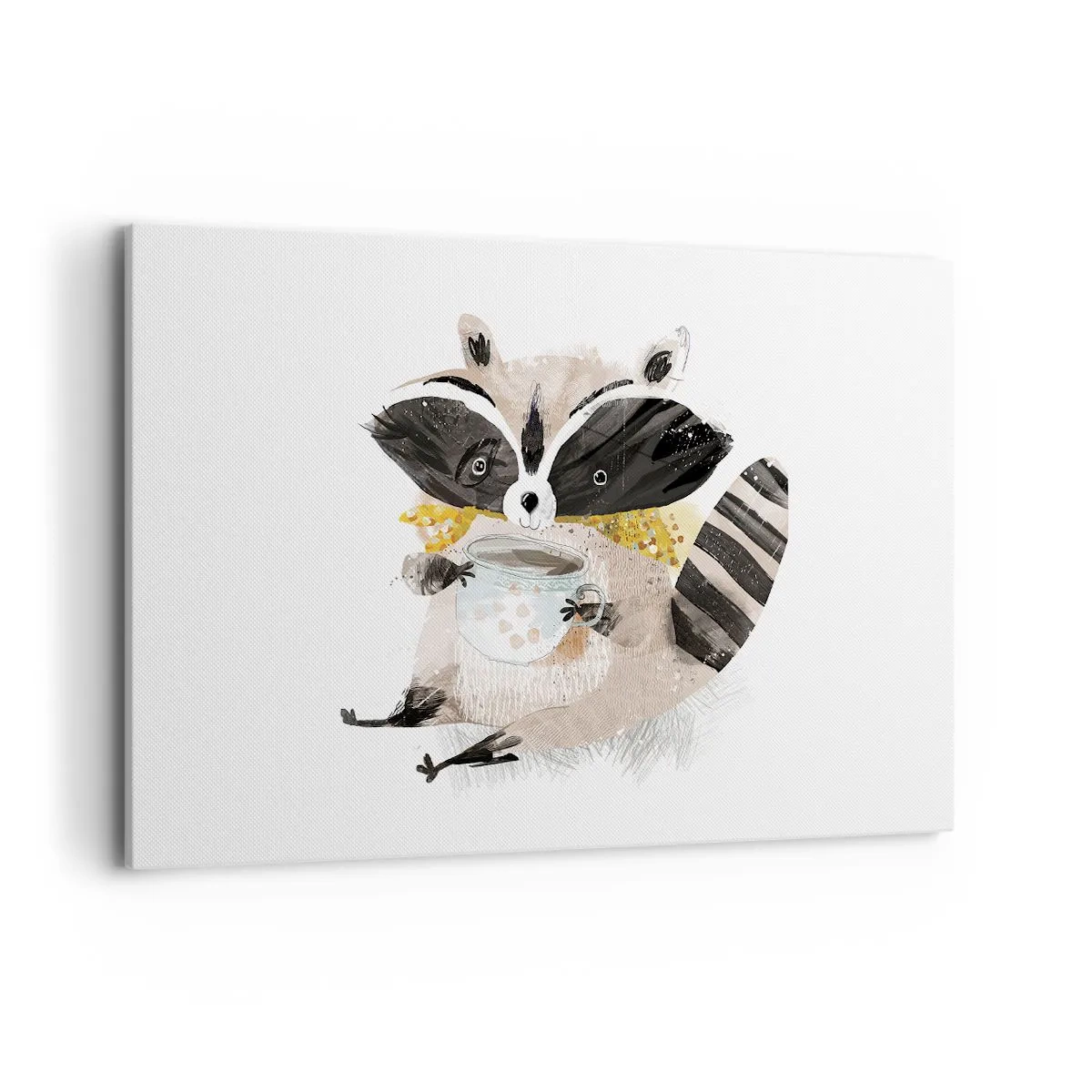 Canvas picture - My Friend Raccoon - 120x80 cm