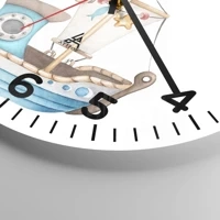 Clock face with numbers