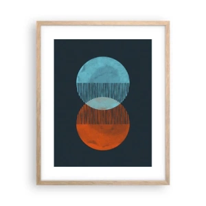 Poster in light oak frame - Astronomical Fantasy - 40x50 cm