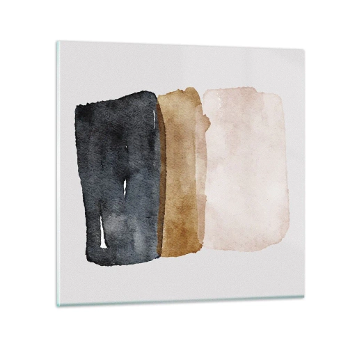 Glass picture - Composition of the Colours of the Soil - 40x40 cm