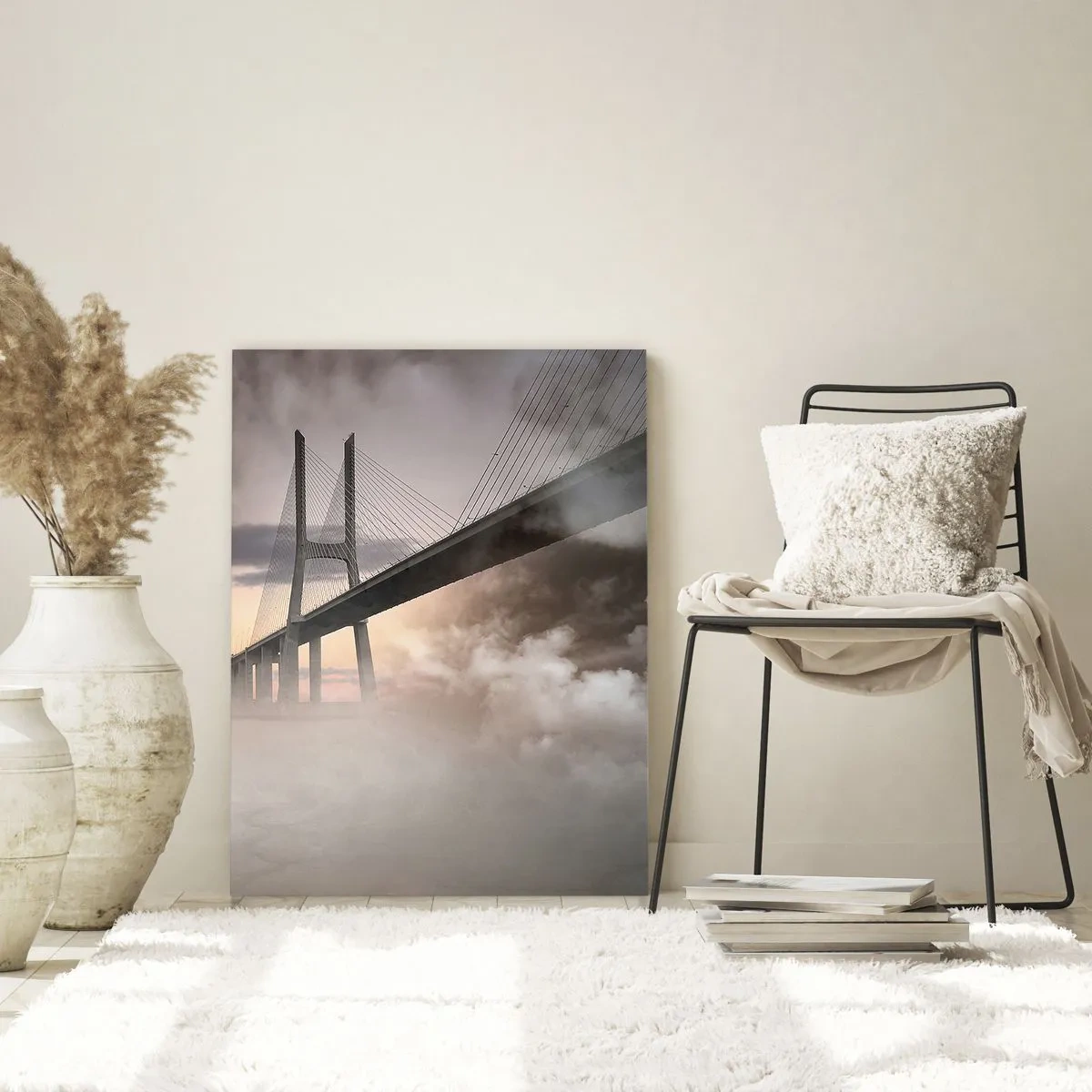 Glass picture - By the River that Doesn't Exist - 70x100 cm