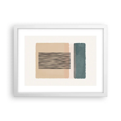 Poster in white frmae - All in Order - 40x30 cm