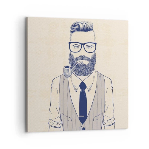 Canvas picture - Cheerful, Manly and Fashionable - 60x60 cm