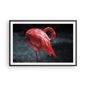 Poster in black frame - Crimson Poem of Nature - 91x61 cm