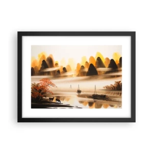 Poster in black frame - Further than Far East - 40x30 cm