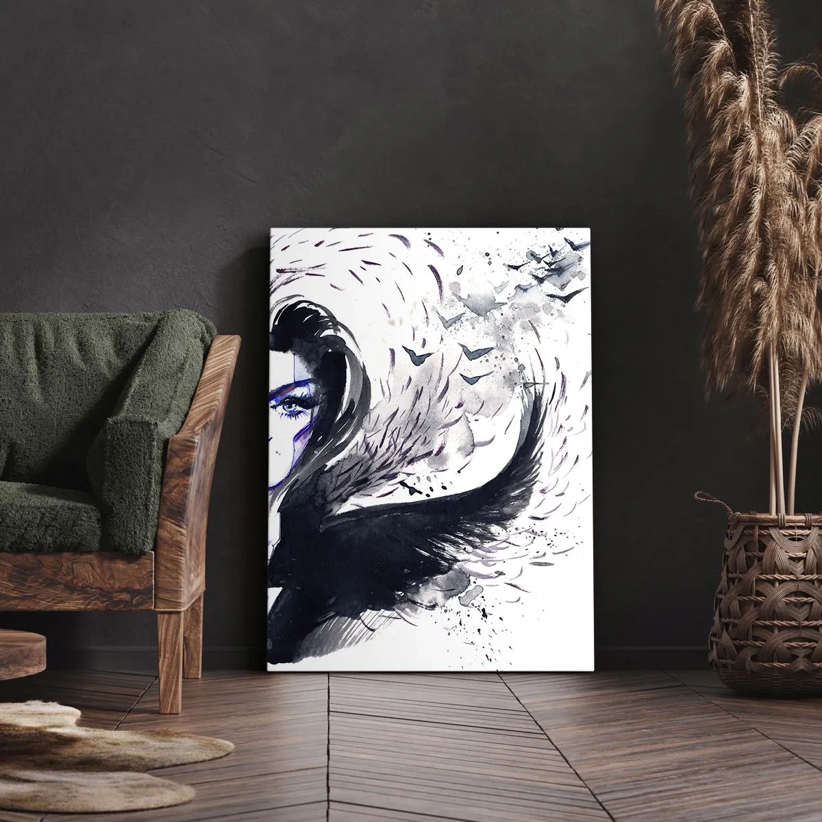Canvas picture - Demonic and Beautiful - 45x80 cm