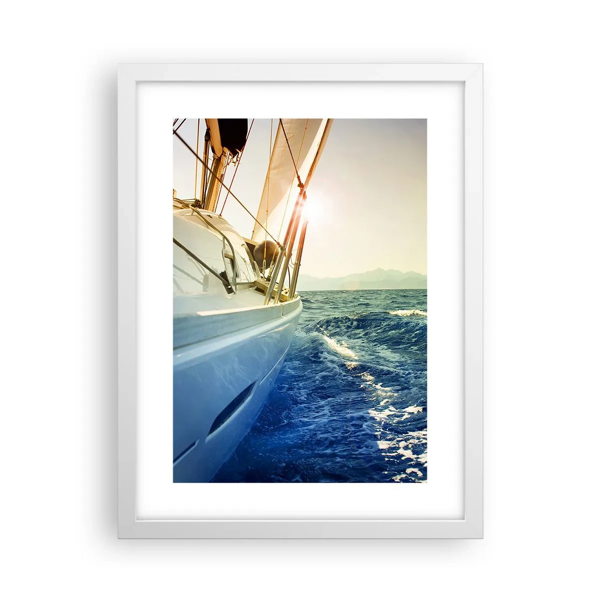 Poster in white frmae - In Search of Adventure - 30x40 cm