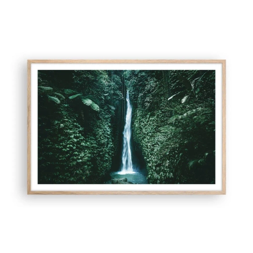 Poster in light oak frame - Tropical Spring - 91x61 cm
