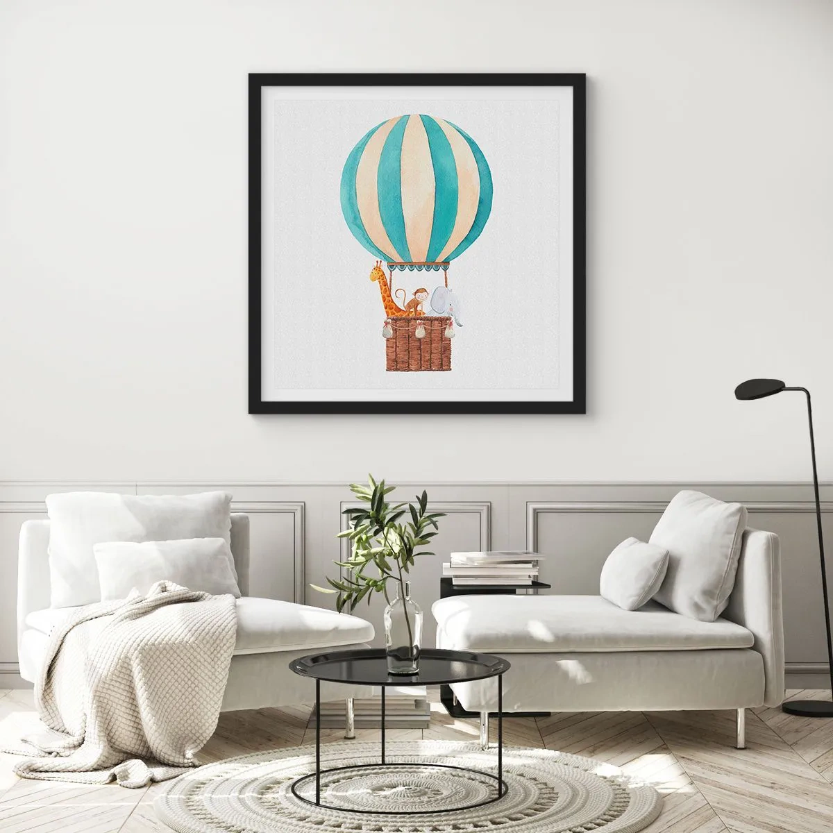 Poster in black frame - Fantastic Trip - 60x60 cm