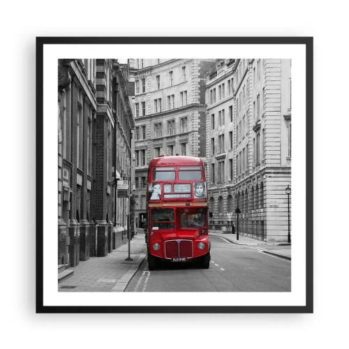 Poster in black frame - Routine Doesn't Have to Be Grey - 60x60 cm