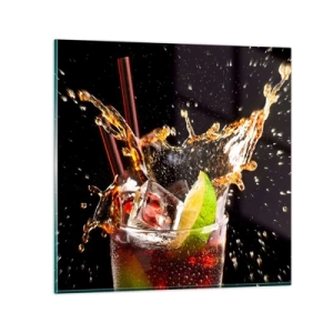 Glass picture - Joy and Energy of Colours - 70x70 cm