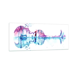 Glass picture - I Will Bring Canticles of Rain - 100x40 cm