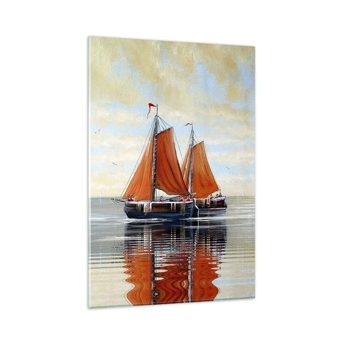 Glass picture - Ahoy, Sailor, Sail… - 80x120 cm