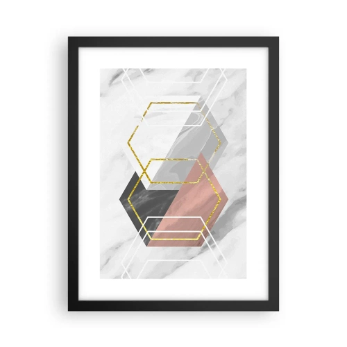 Poster in black frame - Chain Composition - 30x40 cm