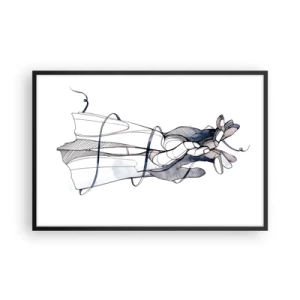 Poster in black frame - Study of Touch - 91x61 cm