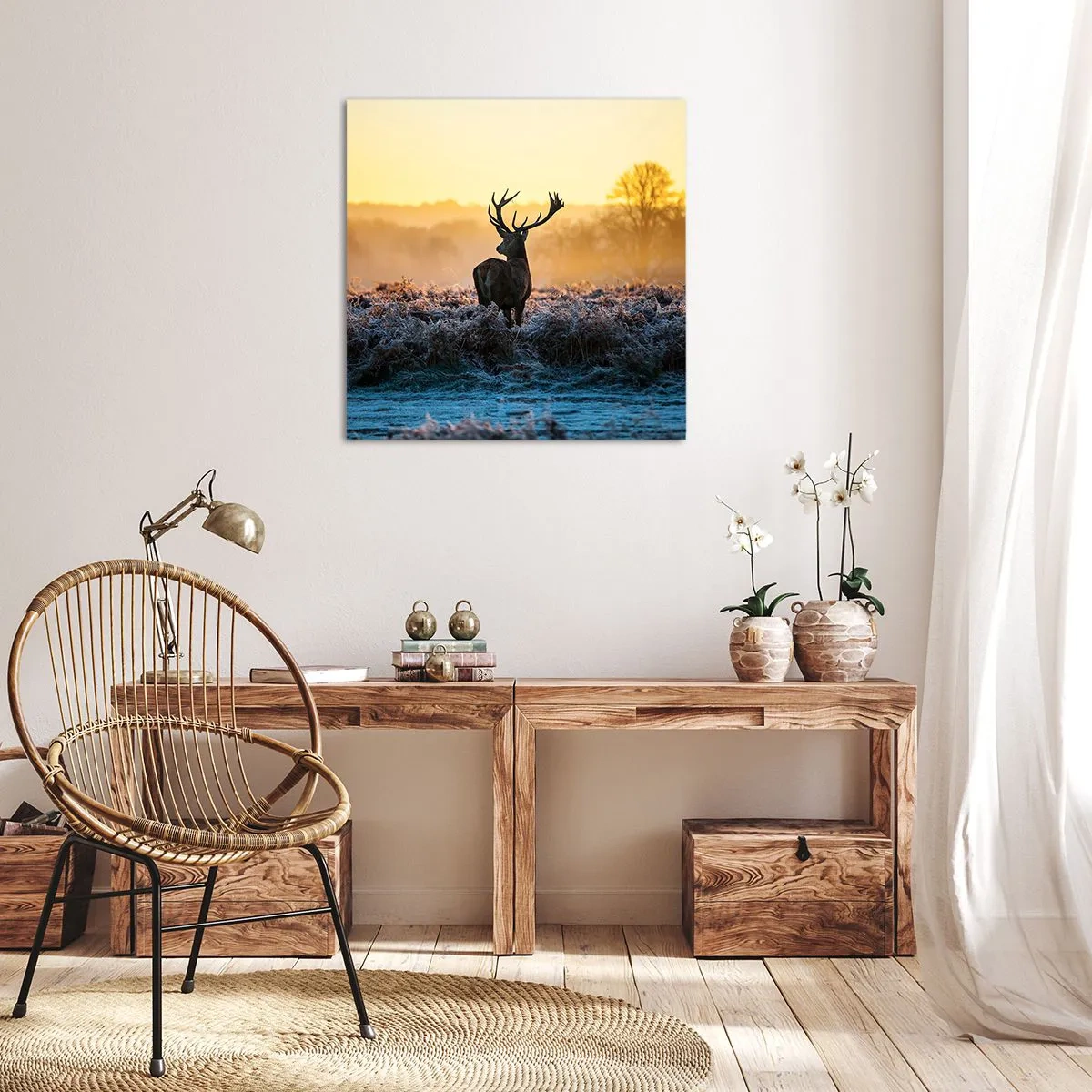 Canvas picture - Crowned in Its Kingdom - 70x70 cm