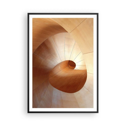 Poster in black frame - Architectural Serpentine - 70x100 cm