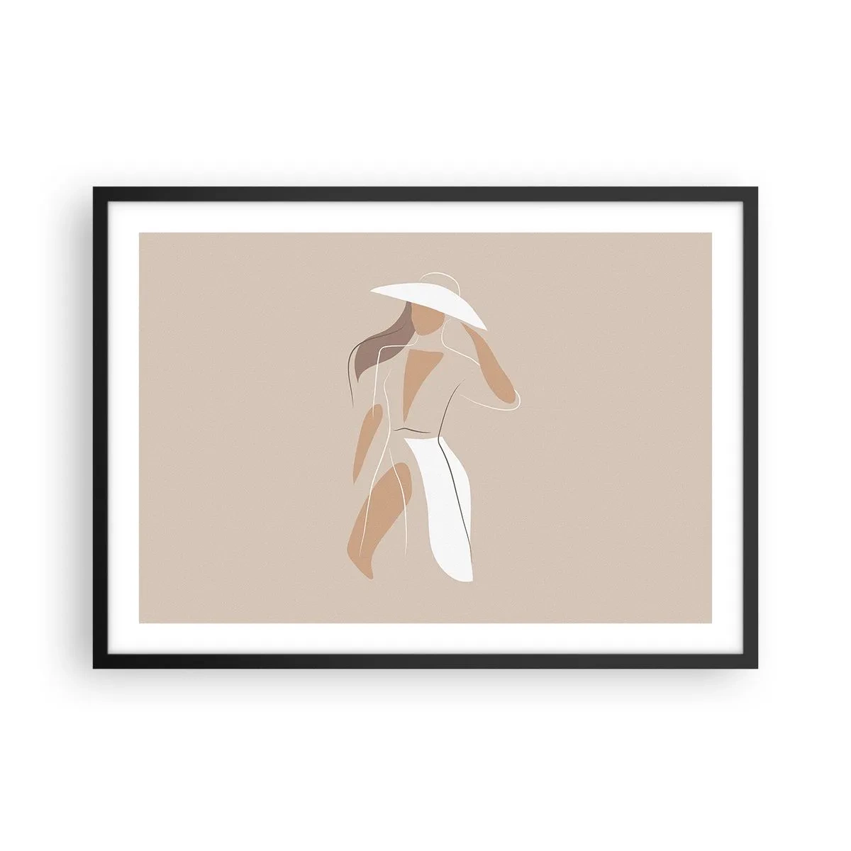 Poster in black frame - Fashion Is Fun - 70x50 cm