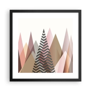 Poster in black frame - View of the Piramide - 40x40 cm