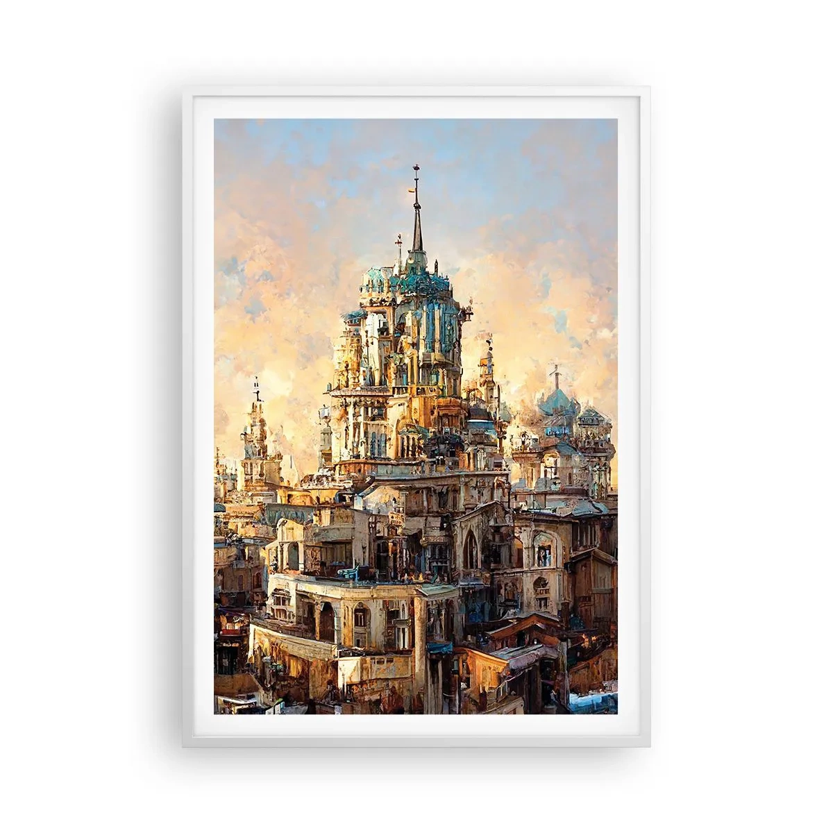 Poster in white frmae - City of Cities - 70x100 cm