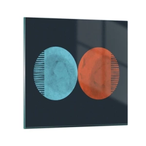 Glass picture - Only Geometry? - 50x50 cm