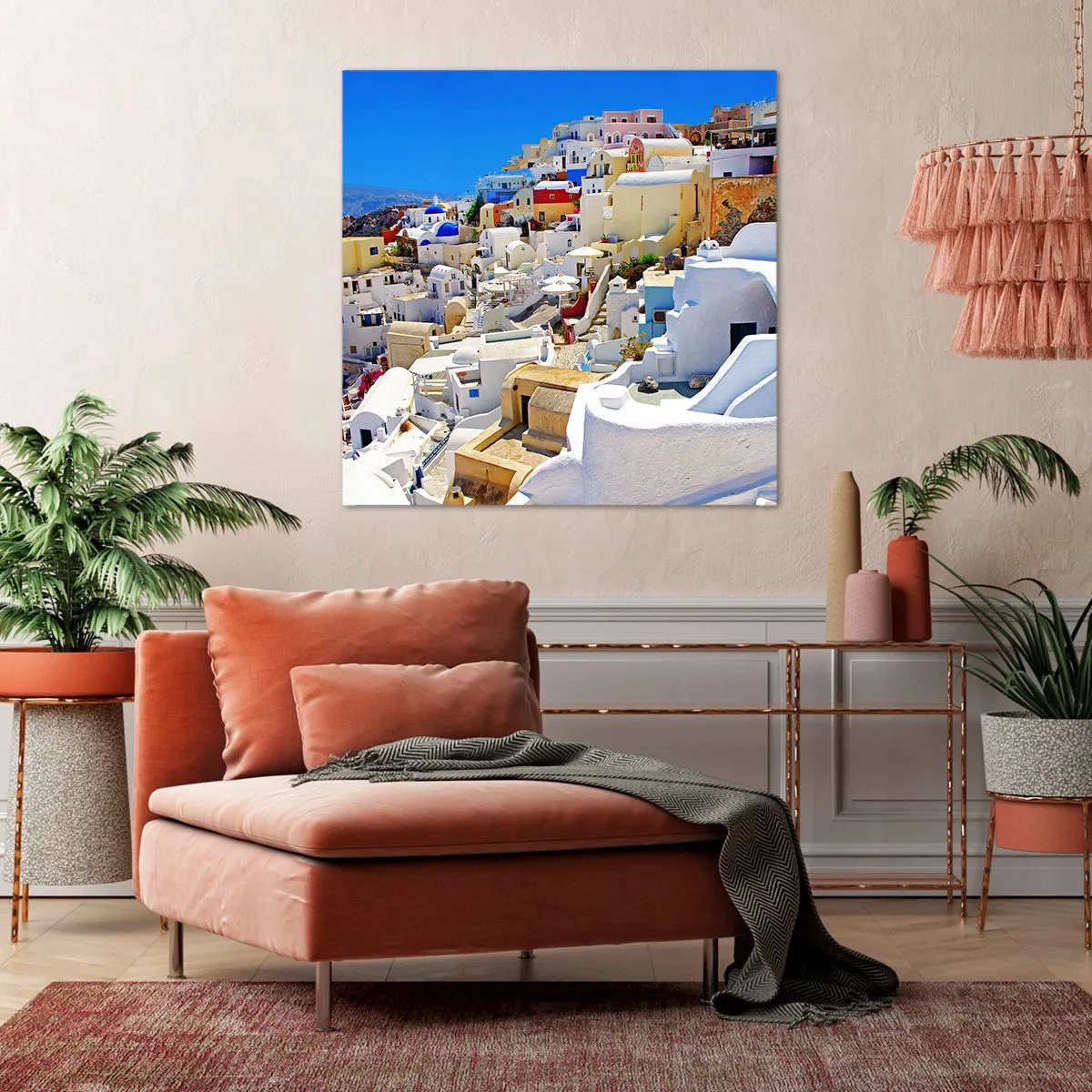 Canvas picture - Draming of a Greek Summer - 70x70 cm