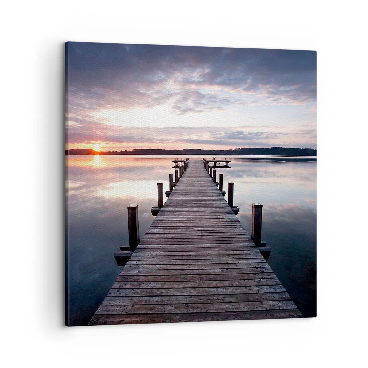 Canvas picture - Quiet Border of Night and Day - 50x50 cm