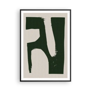 Poster in black frame - Whiteness of the Bay - 70x100 cm