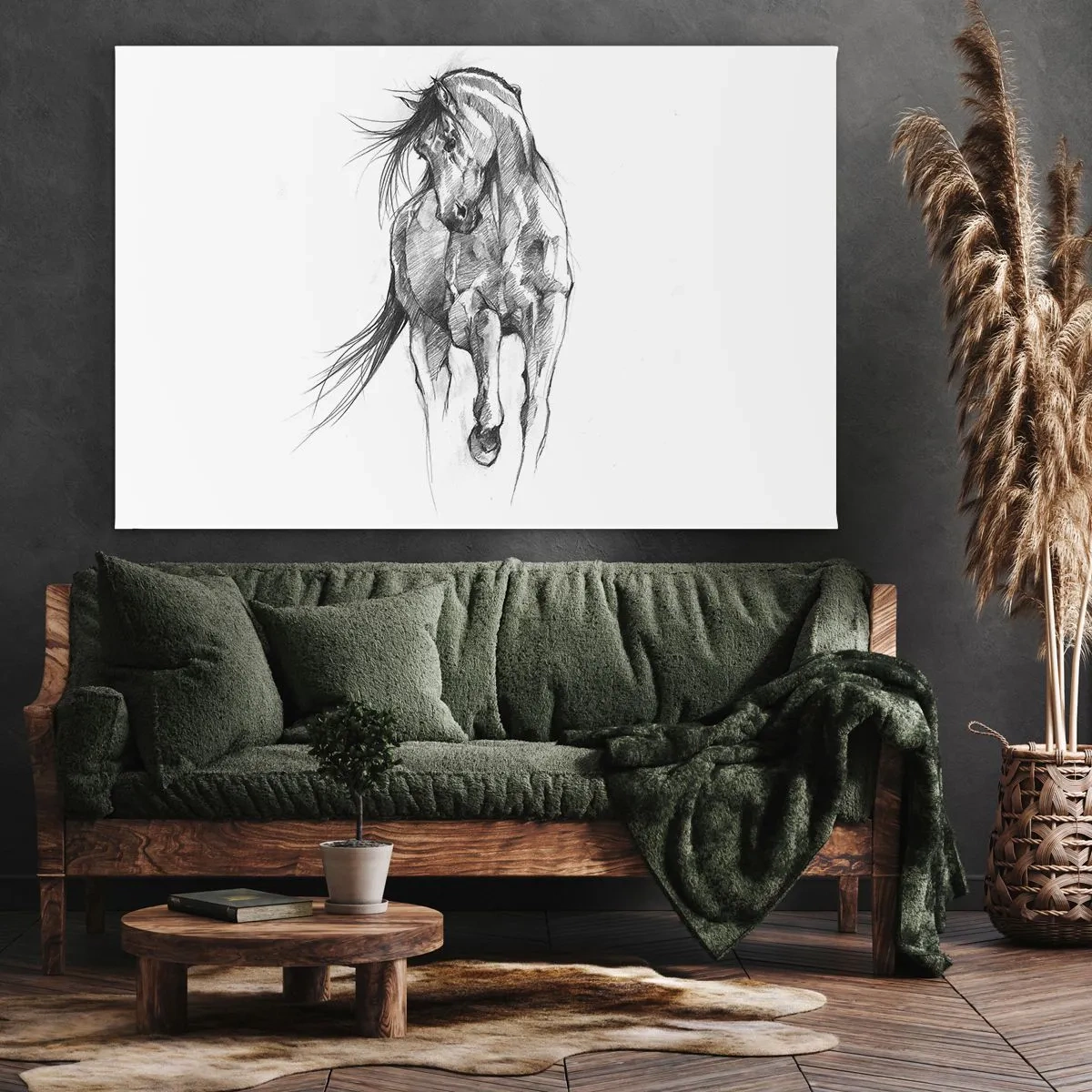 Canvas picture - In a Graceful Trot - 100x70 cm