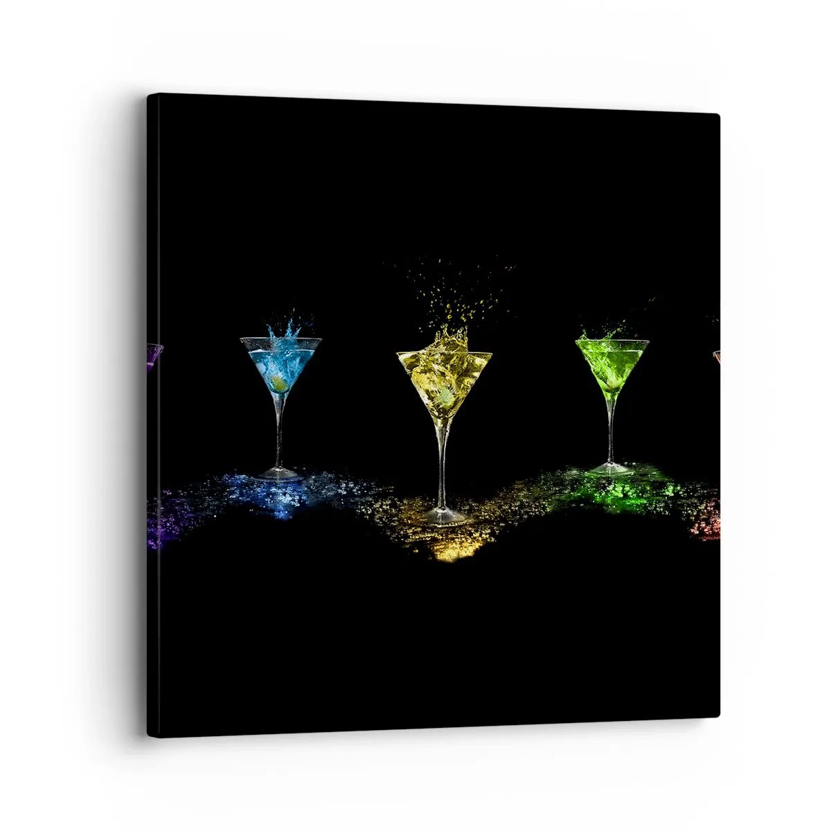 Canvas picture - Colours of Joy in Crystal Glass - 30x30 cm