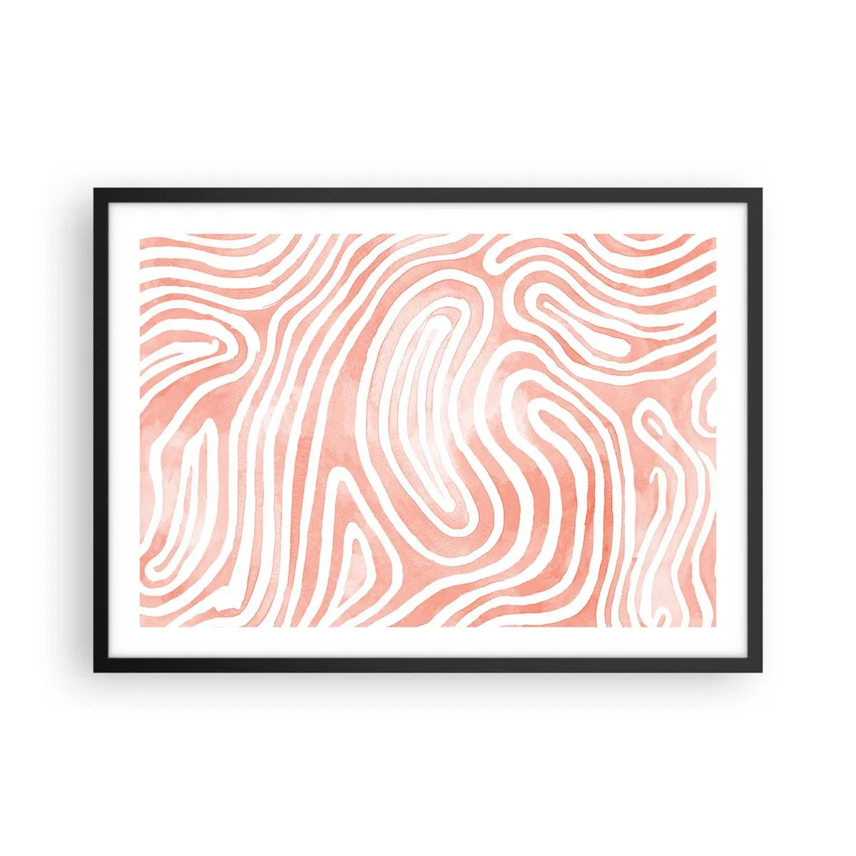 Poster in black frame - In a Coral Maze - 70x50 cm