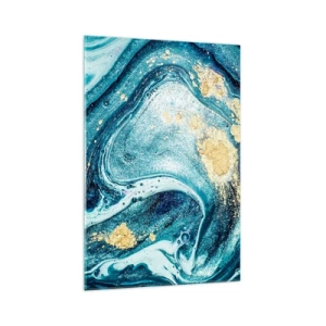 Glass picture - Blue Whirl - 70x100 cm