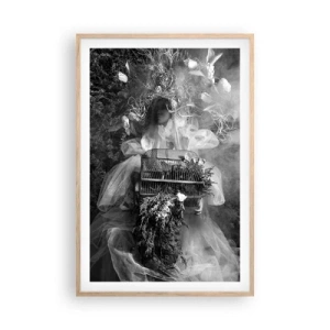 Poster in light oak frame - Mother Nature - 61x91 cm