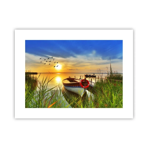 Poster - Cormorants Are Flying Away - 40x30 cm
