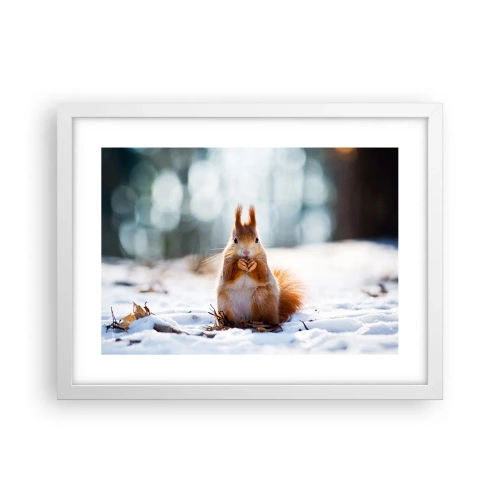 Poster in white frmae - What Are You Looking at? - 40x30 cm