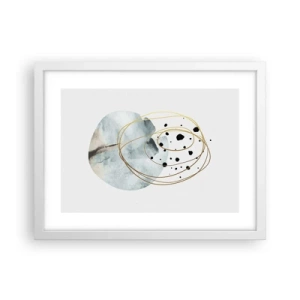 Poster in white frmae - In the Embrace of Space - 40x30 cm