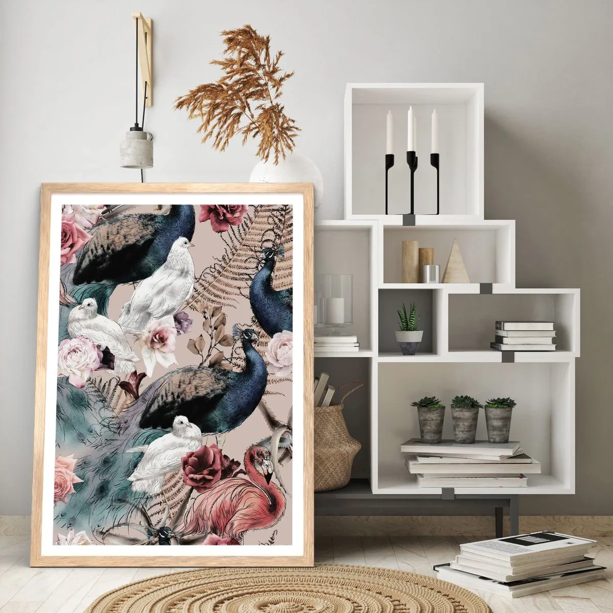 Poster in light oak frame - In Palace Garden - 70x100 cm