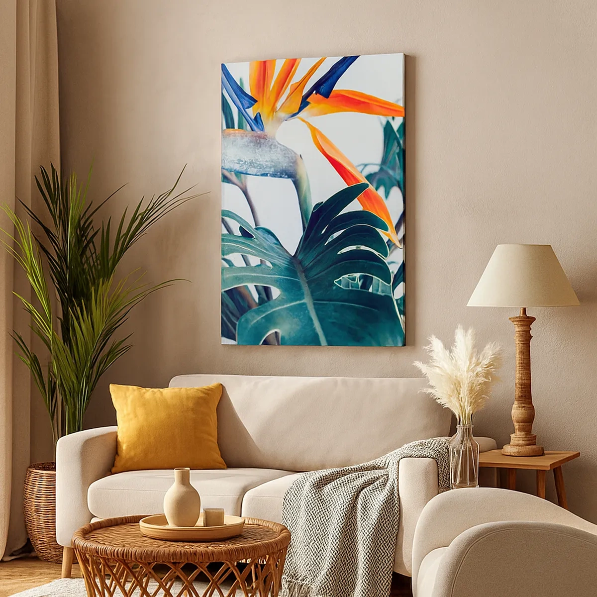 Canvas picture - Birdy Bush - 50x70 cm