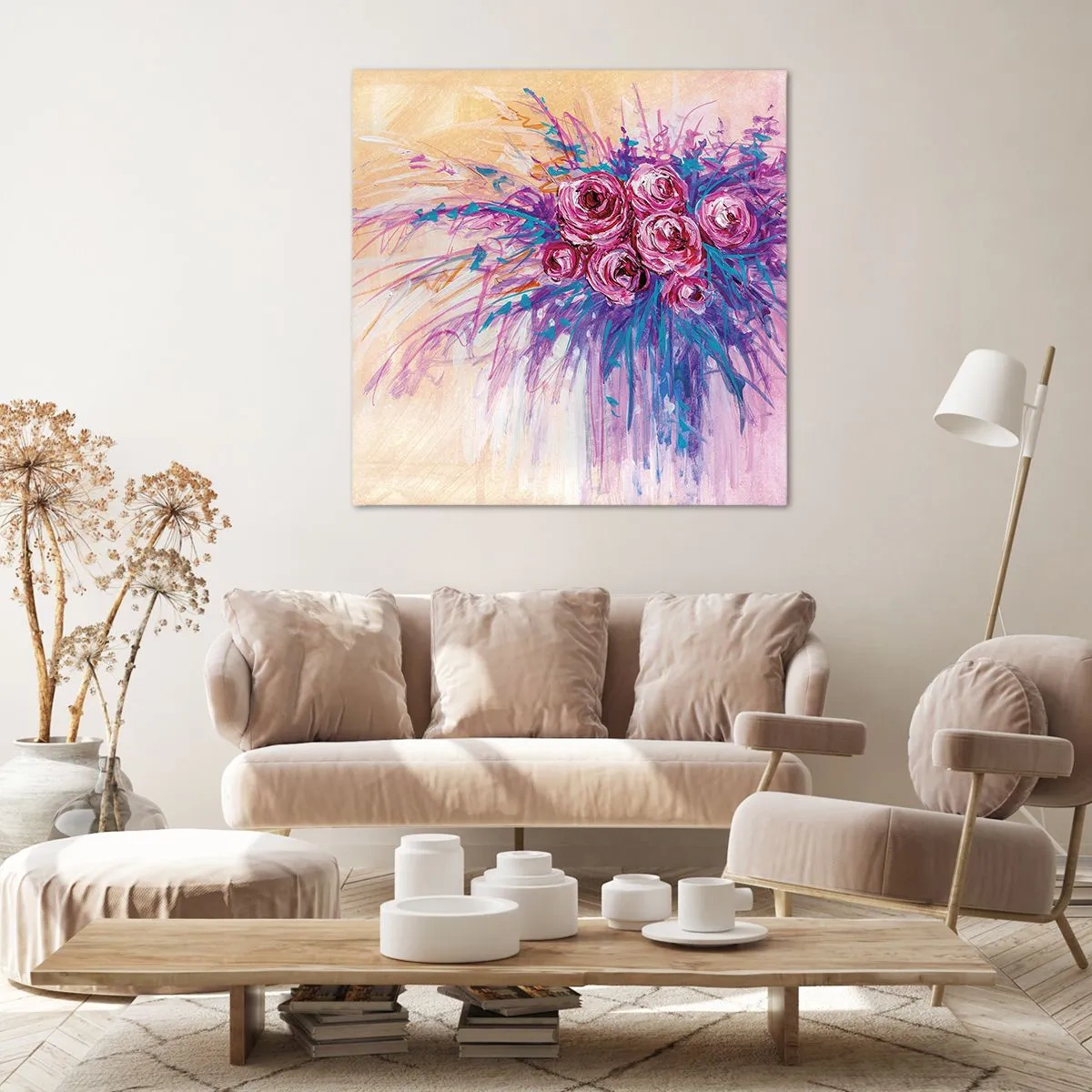 Canvas picture - Rose Fountain - 70x70 cm