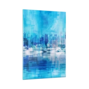 Glass picture - Sunk in Blue - 80x120 cm
