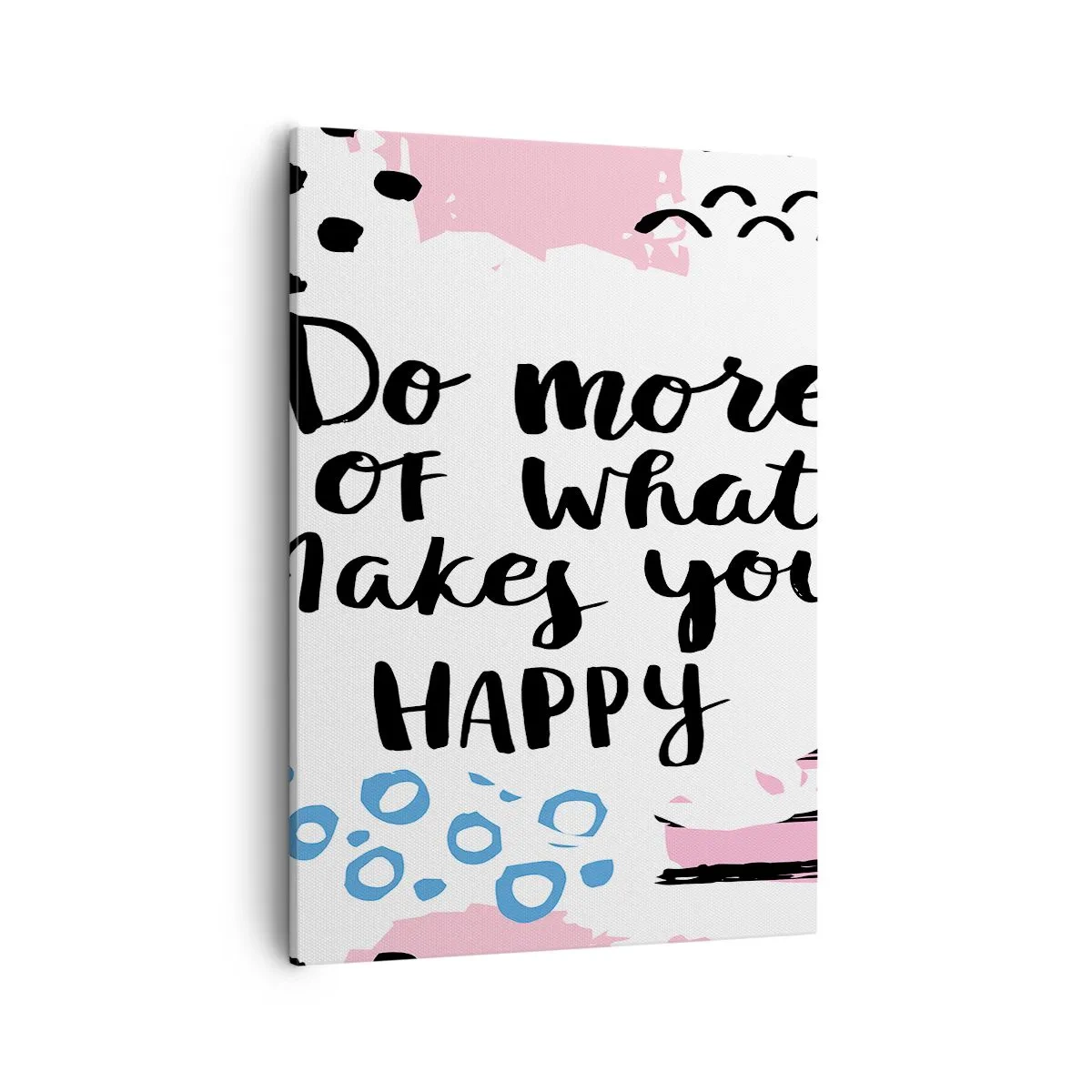 Canvas picture - How To Be Happy - 50x70 cm