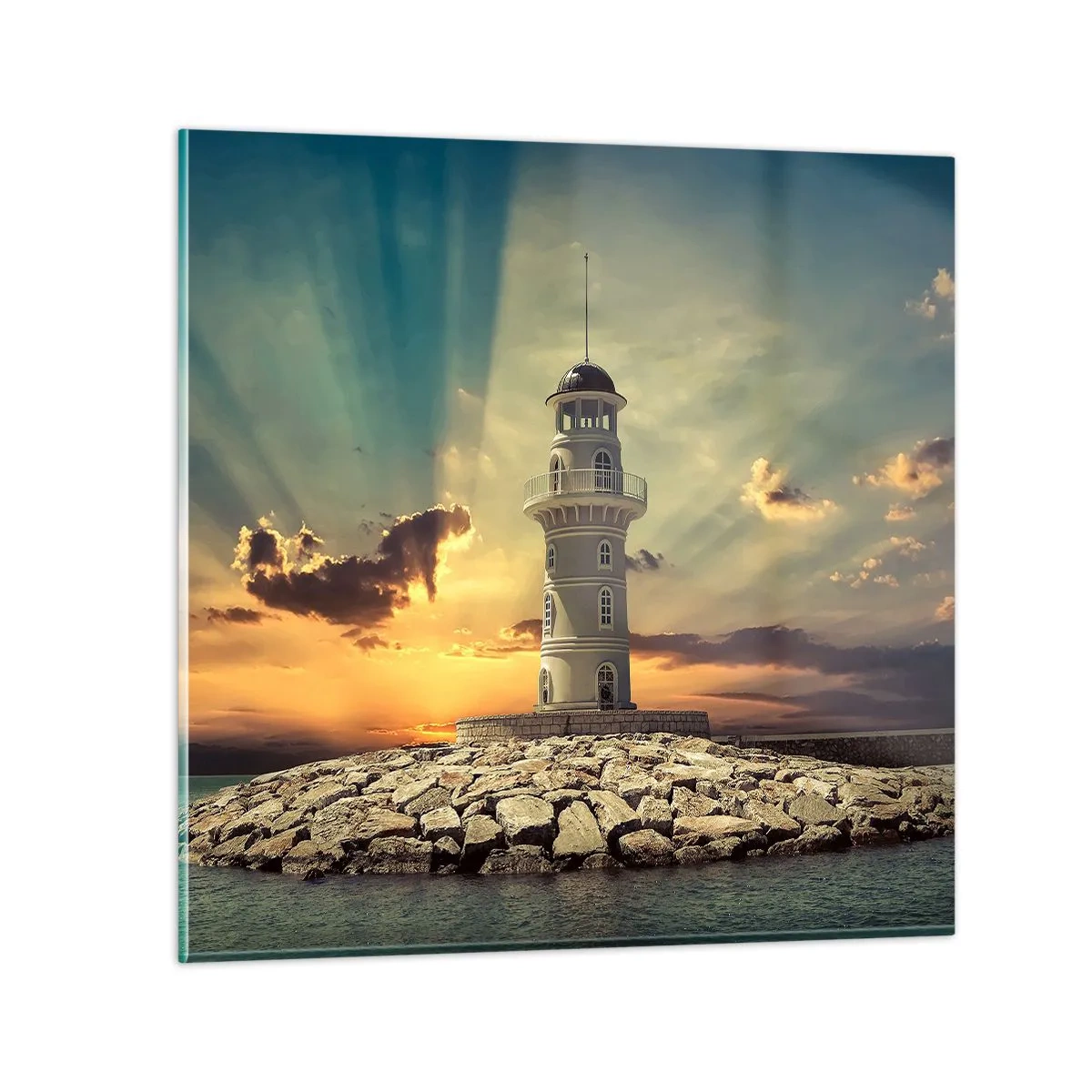 Glass picture - Light, Hope, Beauty - 50x50 cm